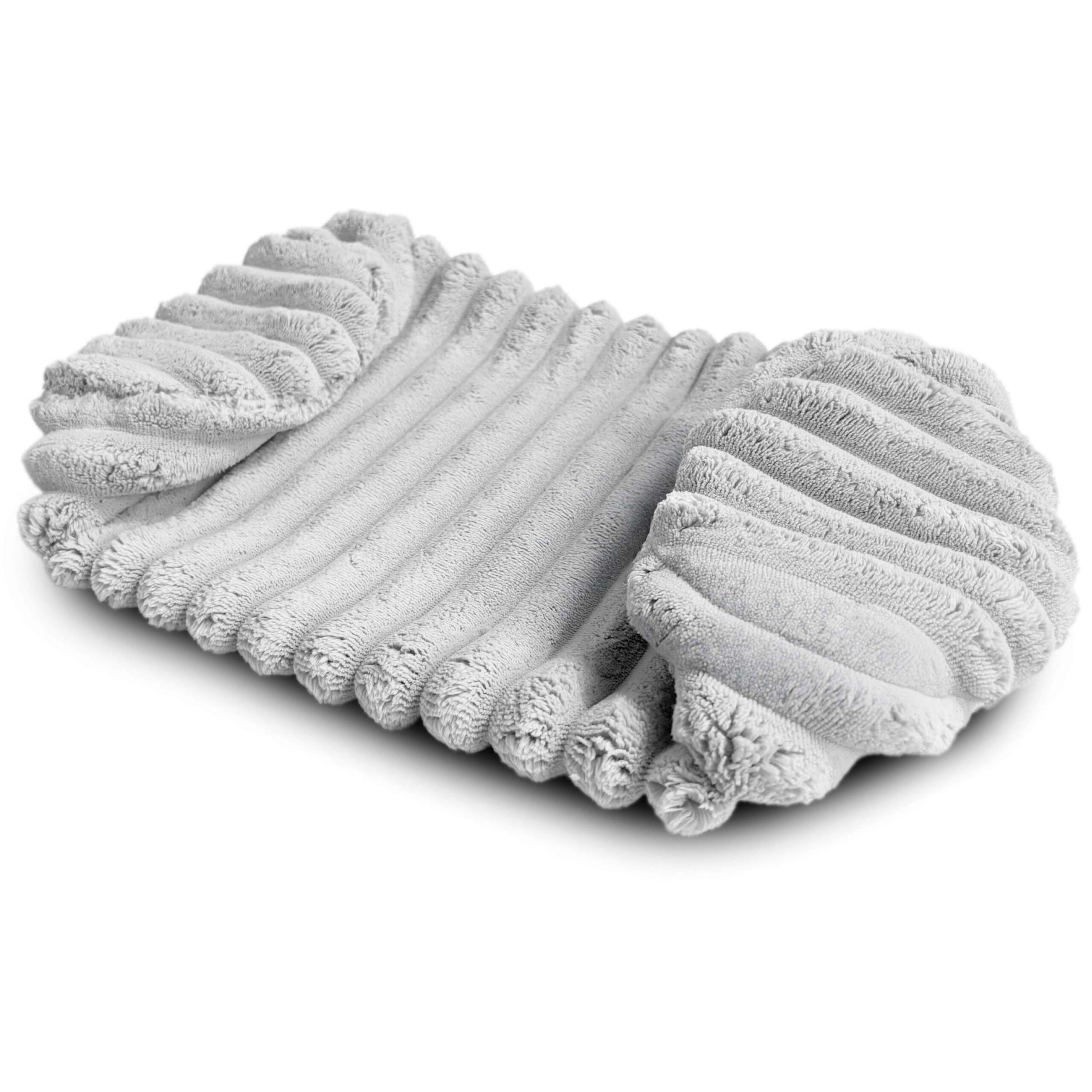 Bezug Nackenrolle Cord-Optik ohne Füllung mit Reißverschluss 40 x 15 cm - Ersatzbezug für Nackenrollen und Kissenrollen