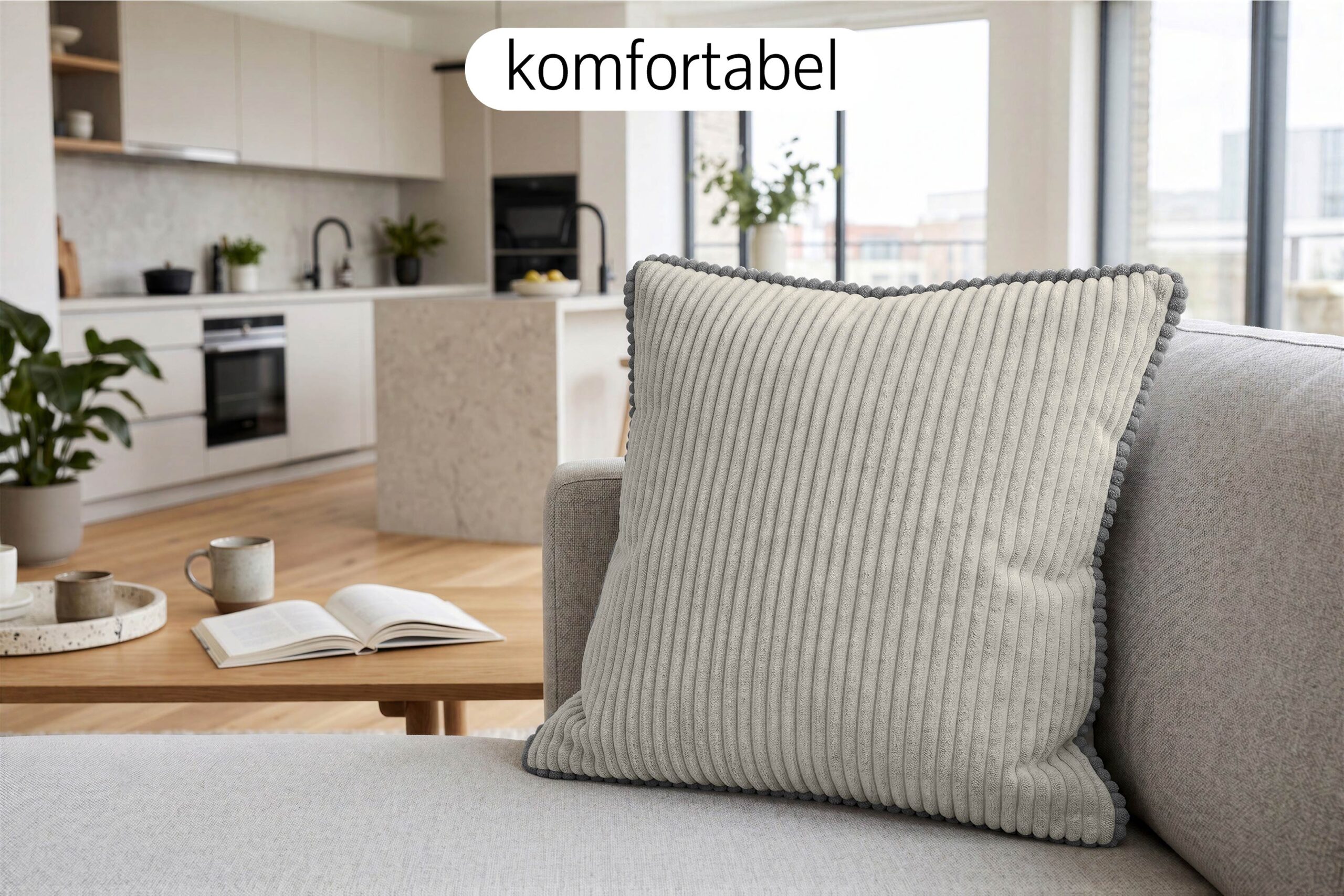 PODUSZKA 40 MIĘKKA SOFT ZEST 2 BEZ KULECZKA CIEMNY SZARY