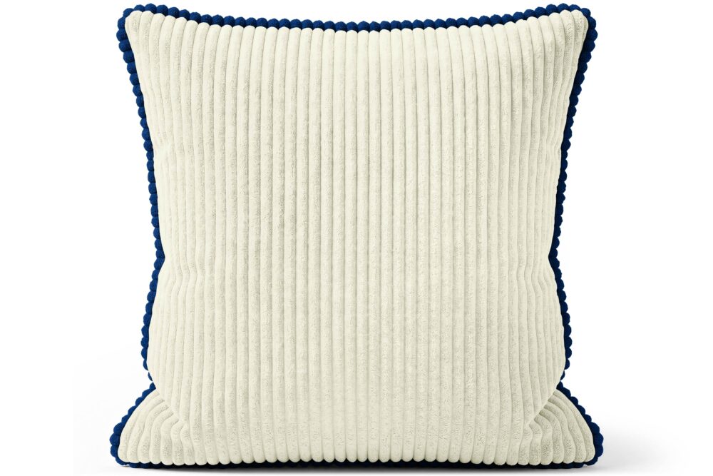 Zierkissen mit Paspel - Dekokissen Sofakissen mit Füllung, weicher Bezug, formstabil, 40/45/50 cm