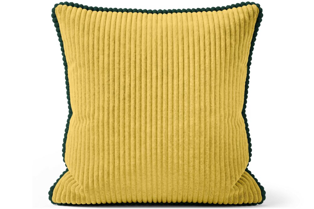 Zierkissen mit Paspel - Dekokissen Sofakissen mit Füllung, weicher Bezug, formstabil, 40/45/50 cm