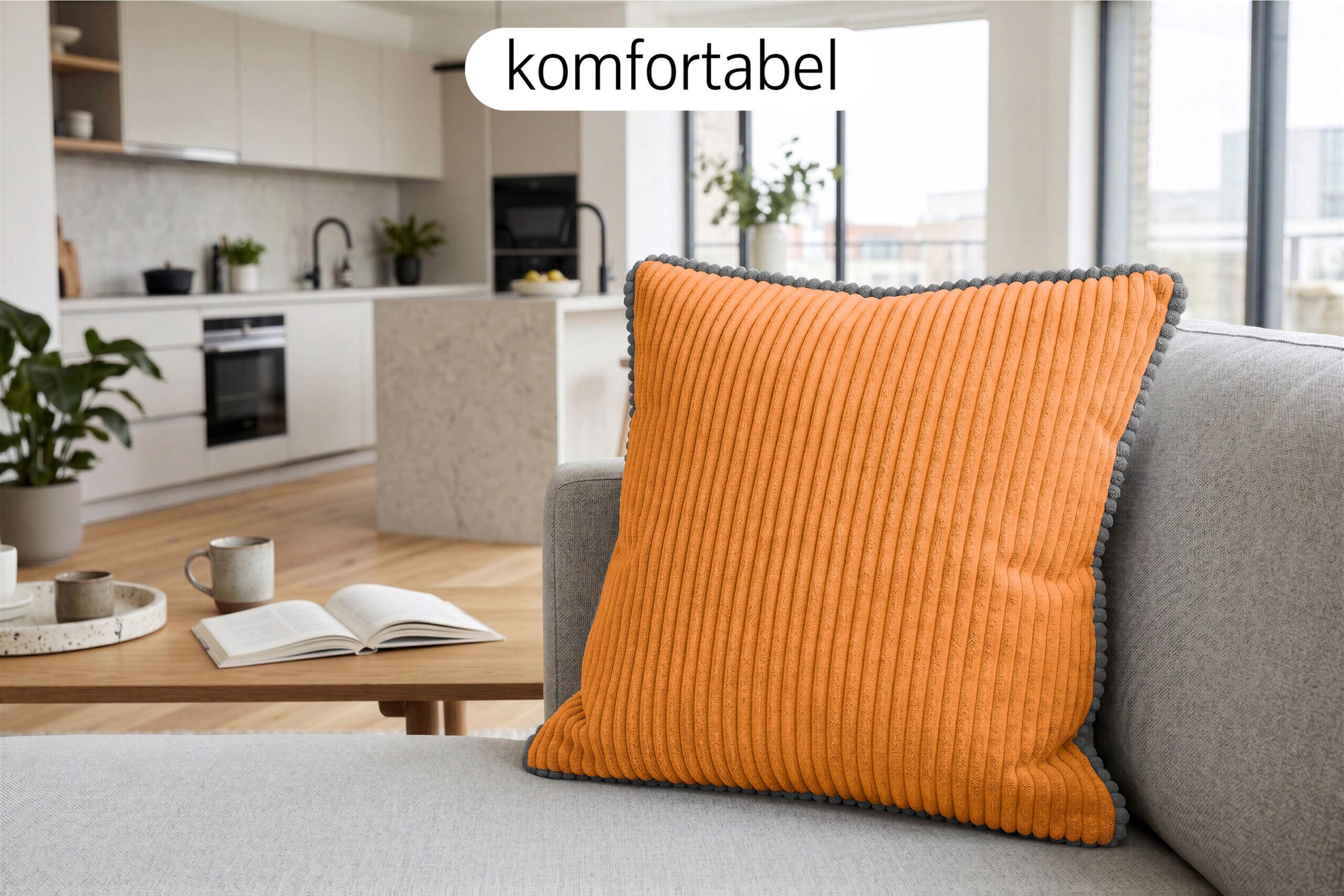 PODUSZKA 40 POSZ SOFT ZEST 2 BEZ KULECZKA CIEMNY SZARY