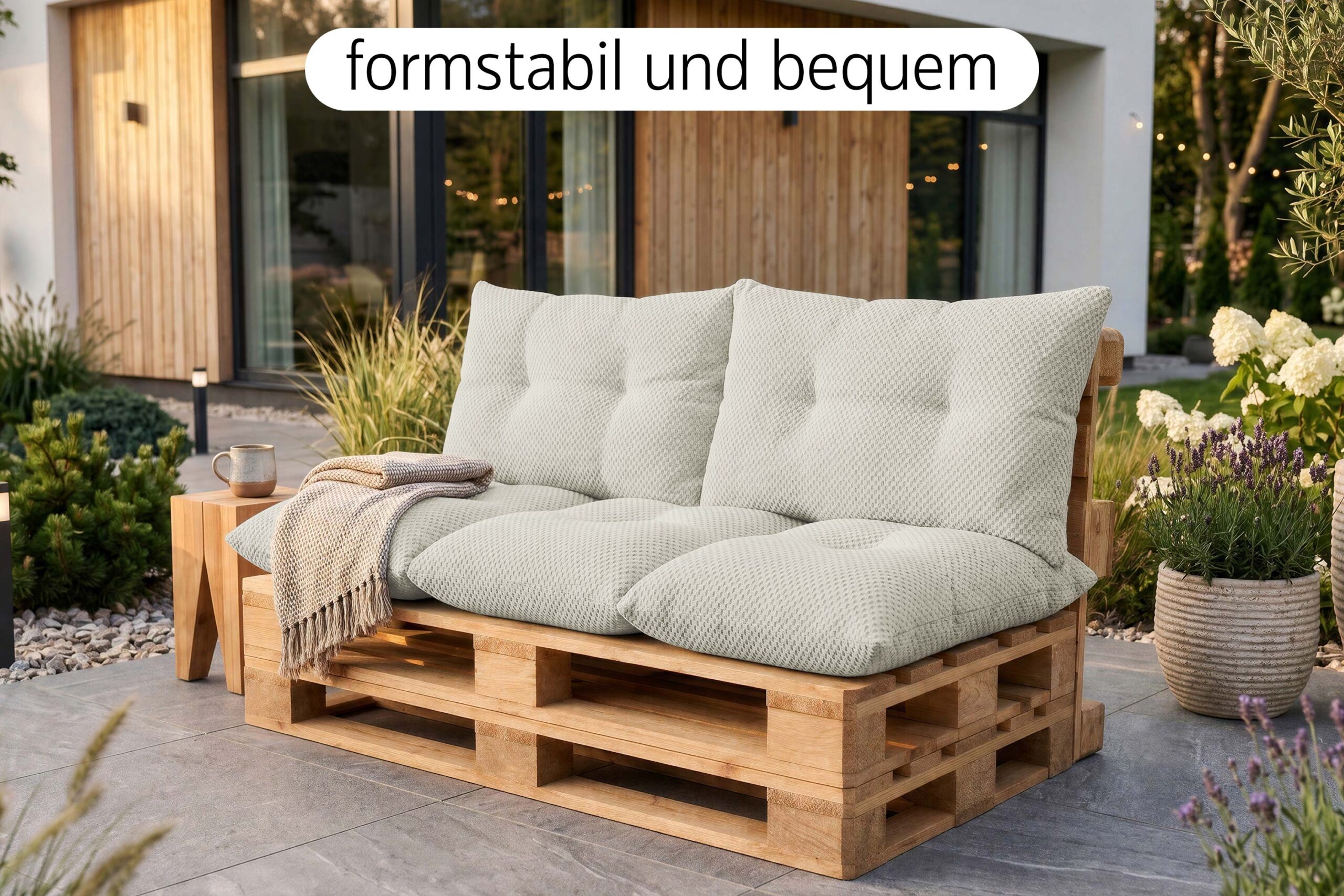 Palettenkissen Set 3-teilig für Europaletten