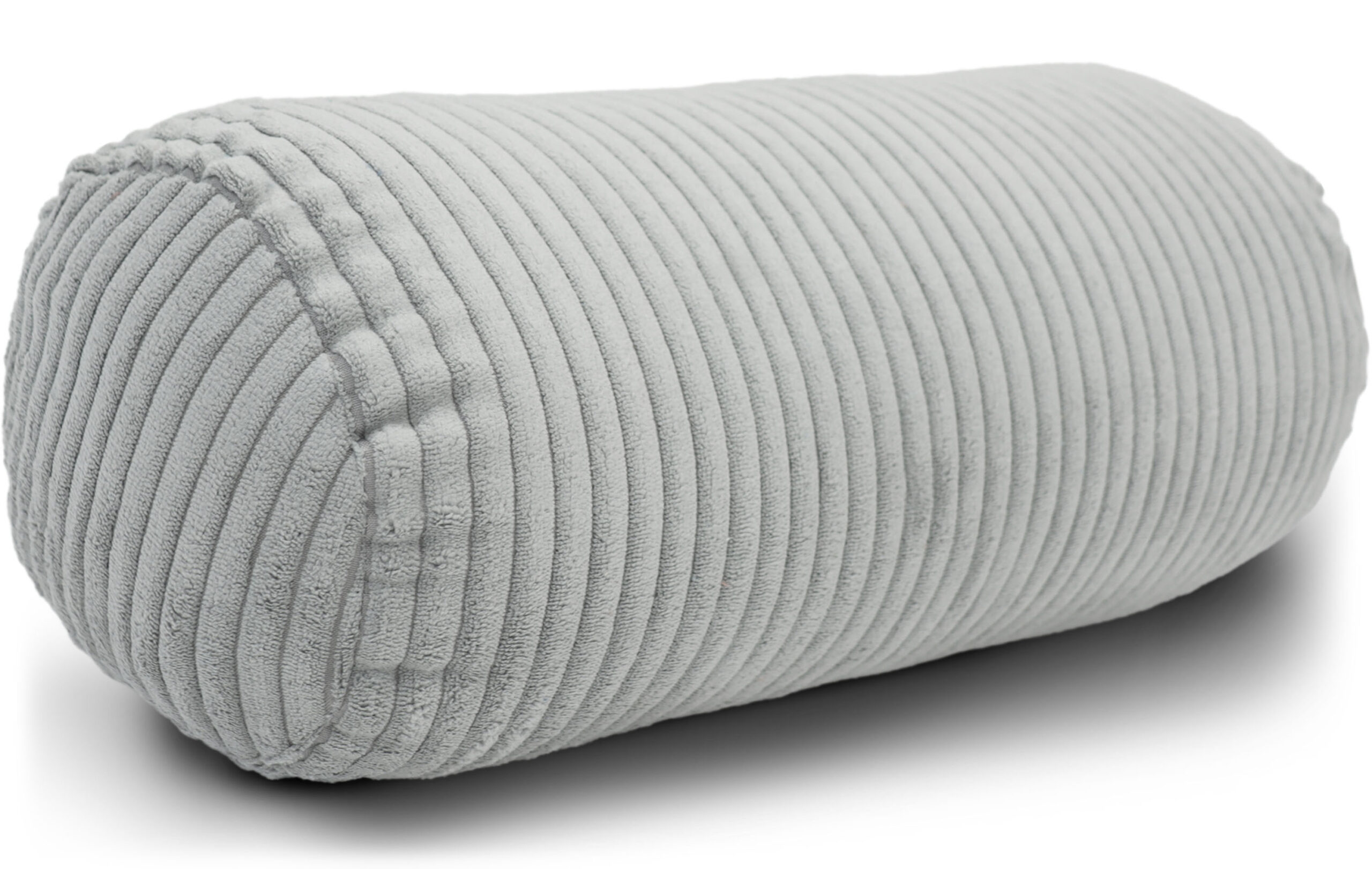 Nackenrolle 15x40 cm in Cord-Optik - weiche Kissenrolle mit abnehmbarem Bezug und verstecktem Reißverschluss, Bettrolle & Nackenkissen fürs Sofa