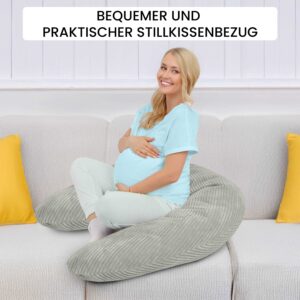 319524261_2 Kissenbezug 170 cm für Stillkissen und Seitenschläferkissen - weicher Ersatzbezug mit Reißverschluss