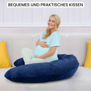 Stillkissen XXL 170 cm Schwangerschaftskissen Seitenschläferkissen U-Form mit abnehmbarem Bezug