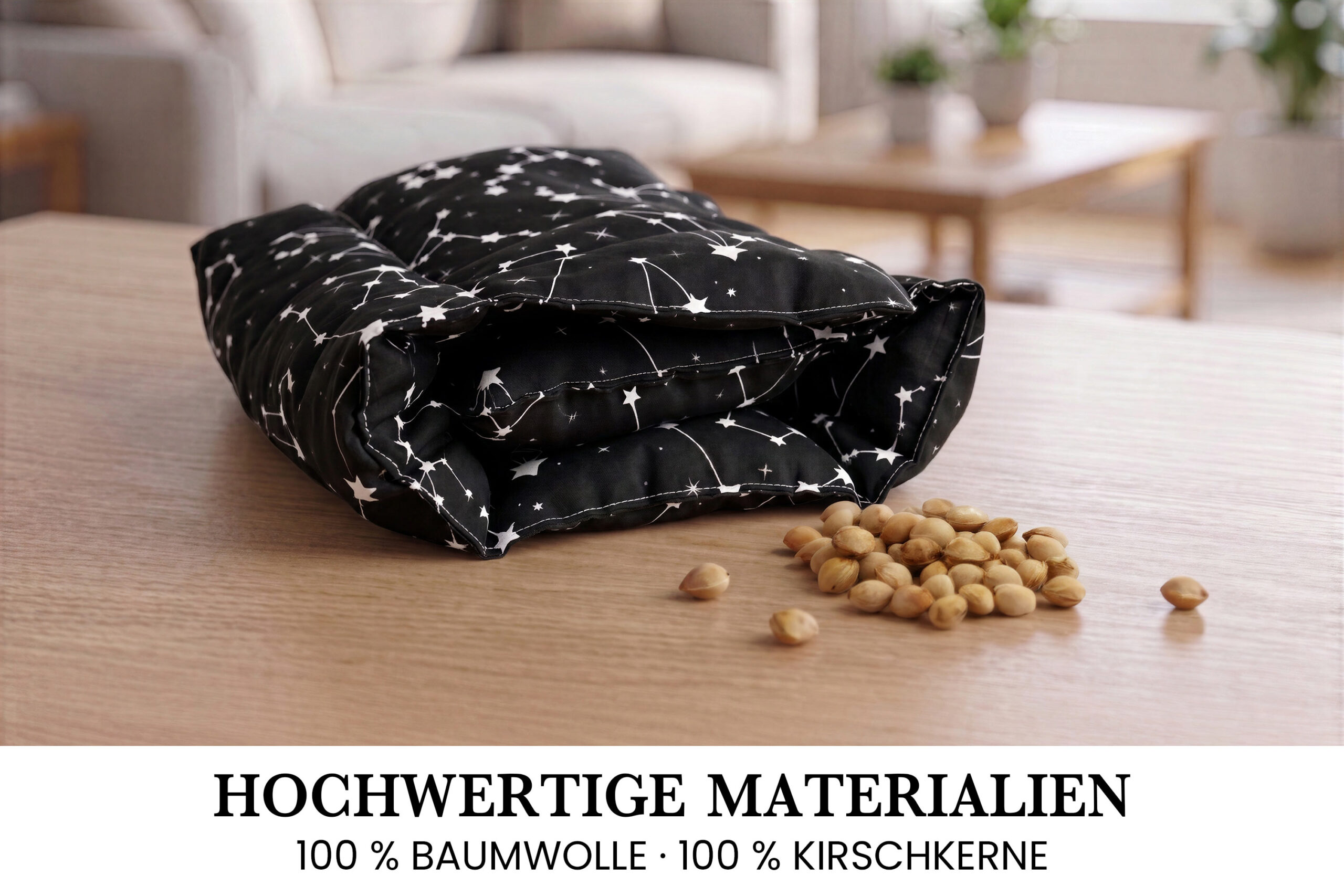 Kirschkernkissen 55x20 cm