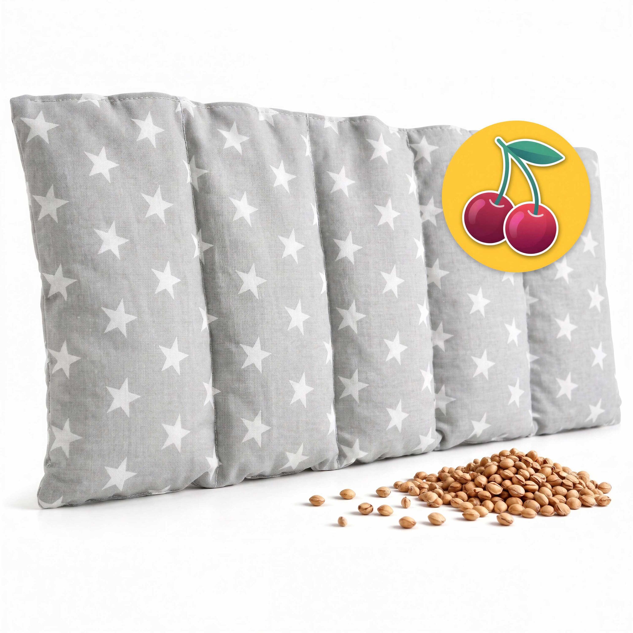 Kirschkernkissen 55×20 cm für Nacken & Schulter – Wärmekissen & Kältekissen für die Mikrowelle